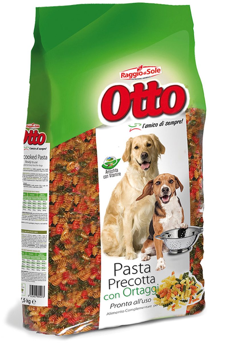 Otto pasta precotta con verdure