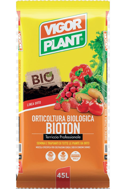 Terriccio per orticoltura Bioton Vigorplant lt .45